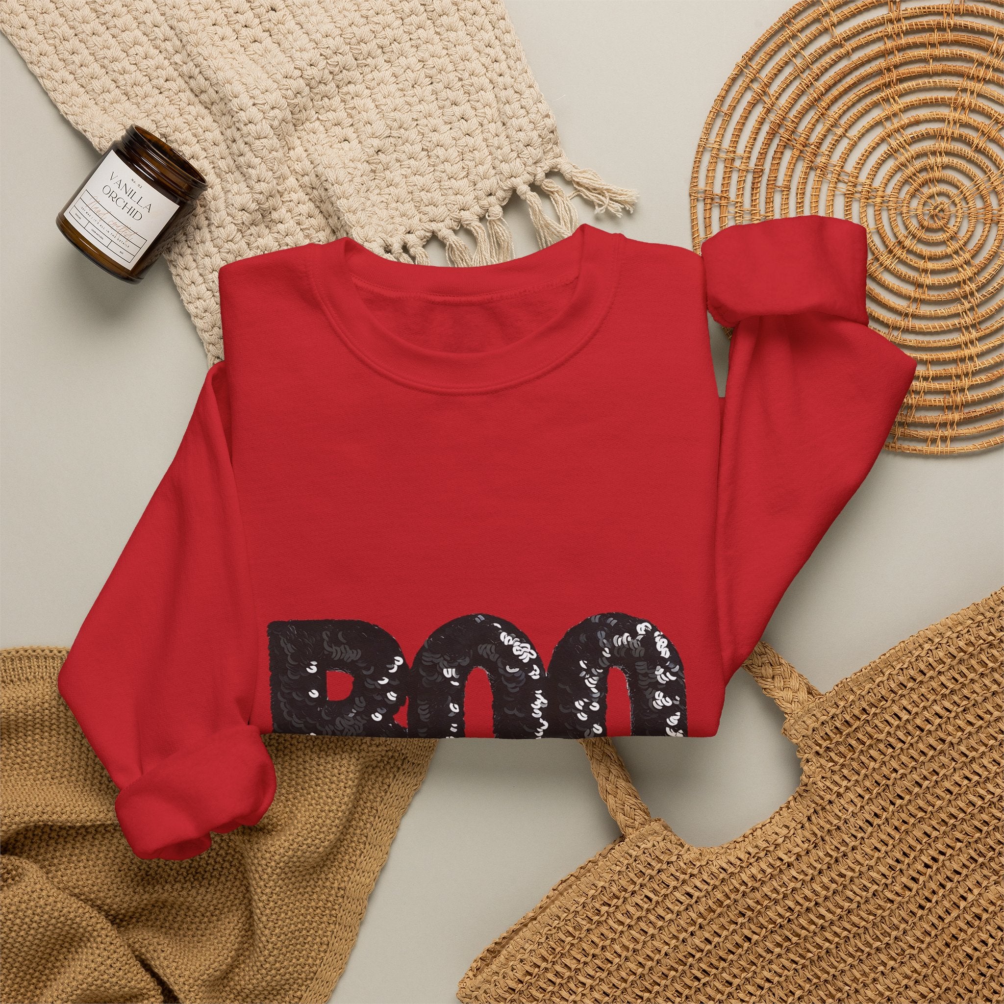 Boo Sequin Sweatshirt