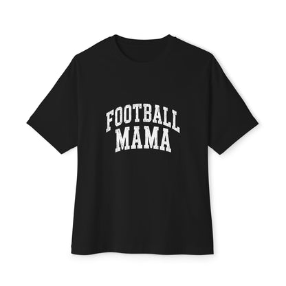 Football Mama Tee — Oversized Boxy Mom Shirt for Game Day