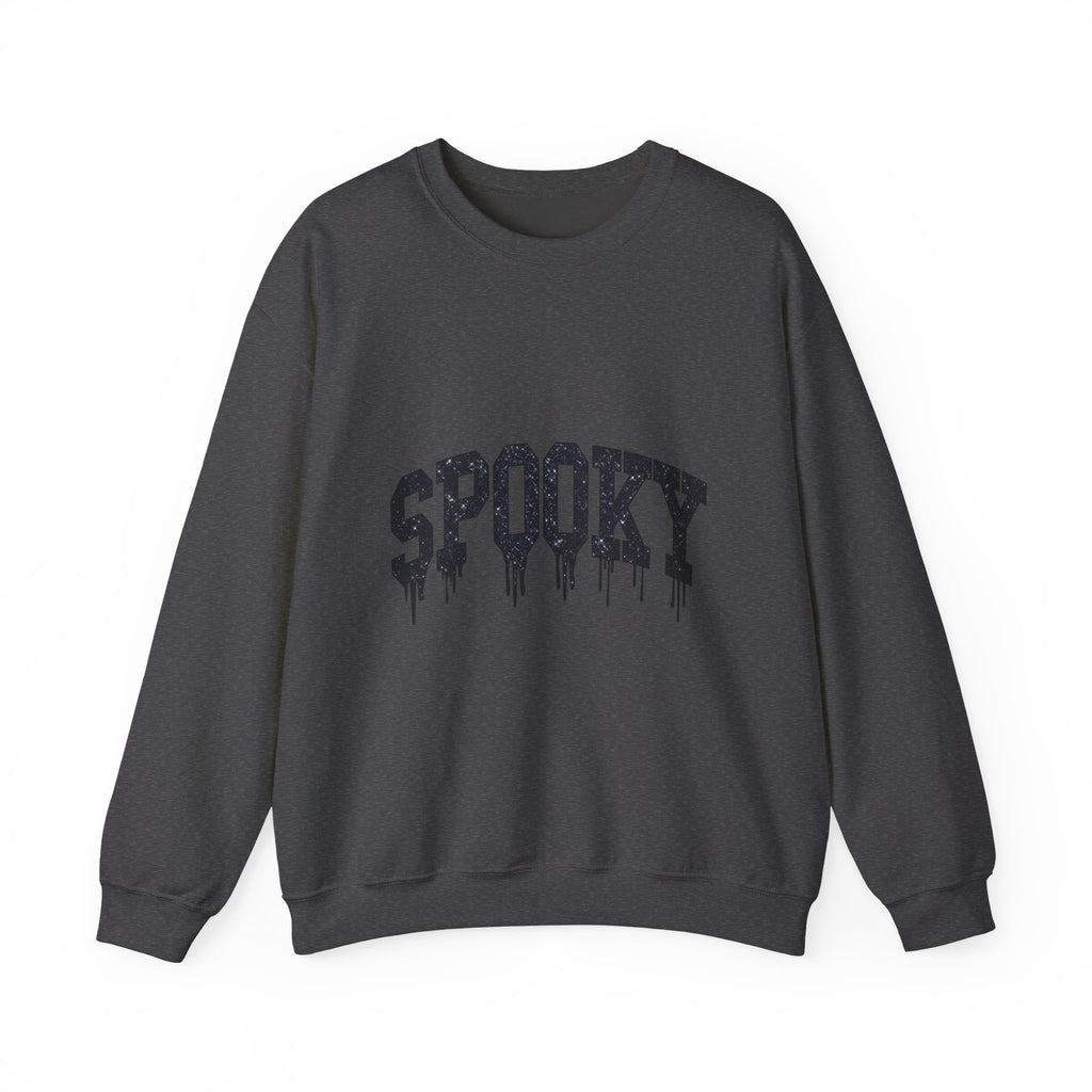 Spooky Drip Crewneck Sweatshirt — Halloween Graphic Pullover