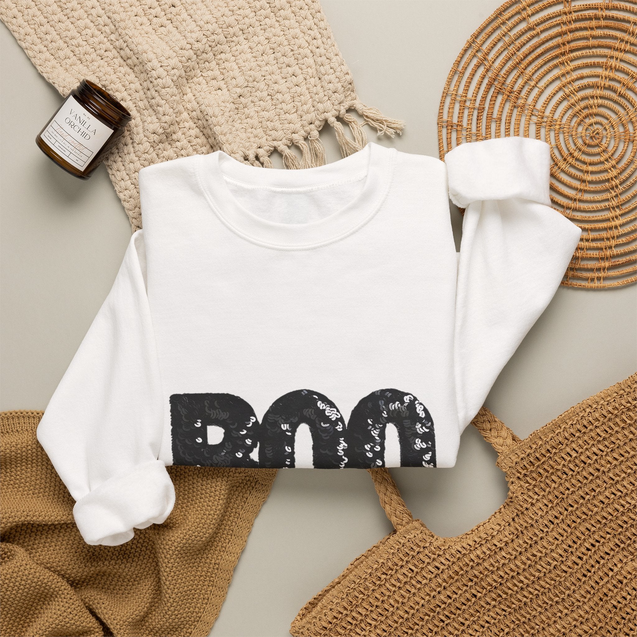 Boo Sequin Sweatshirt