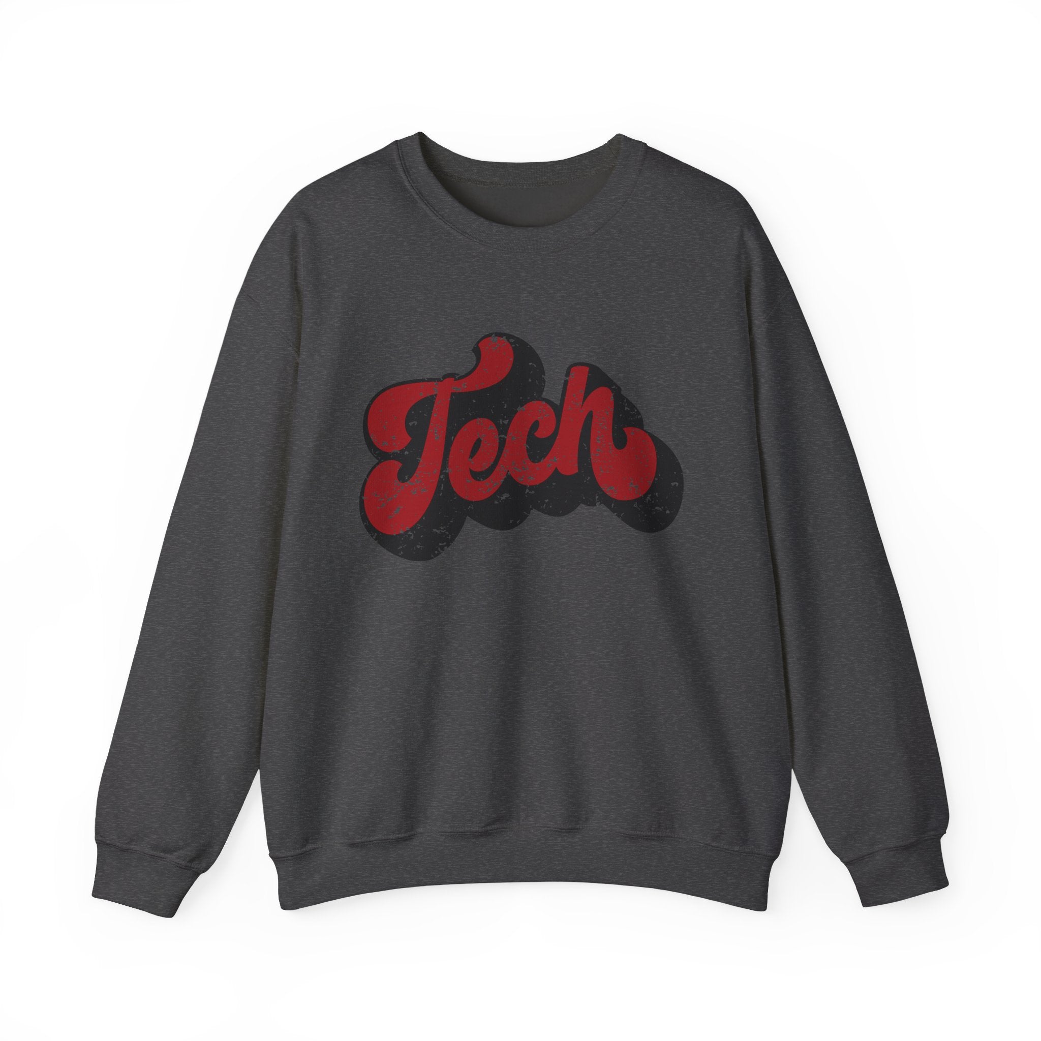 Retro 'Tech' Graphic Crewneck Sweatshirt