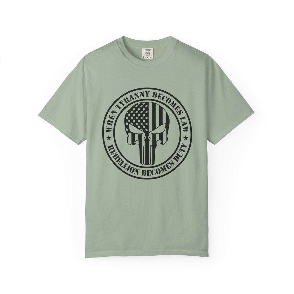 Freedom Skull T-Shirt – "When Tyranny Becomes Law" Patriotic Tee